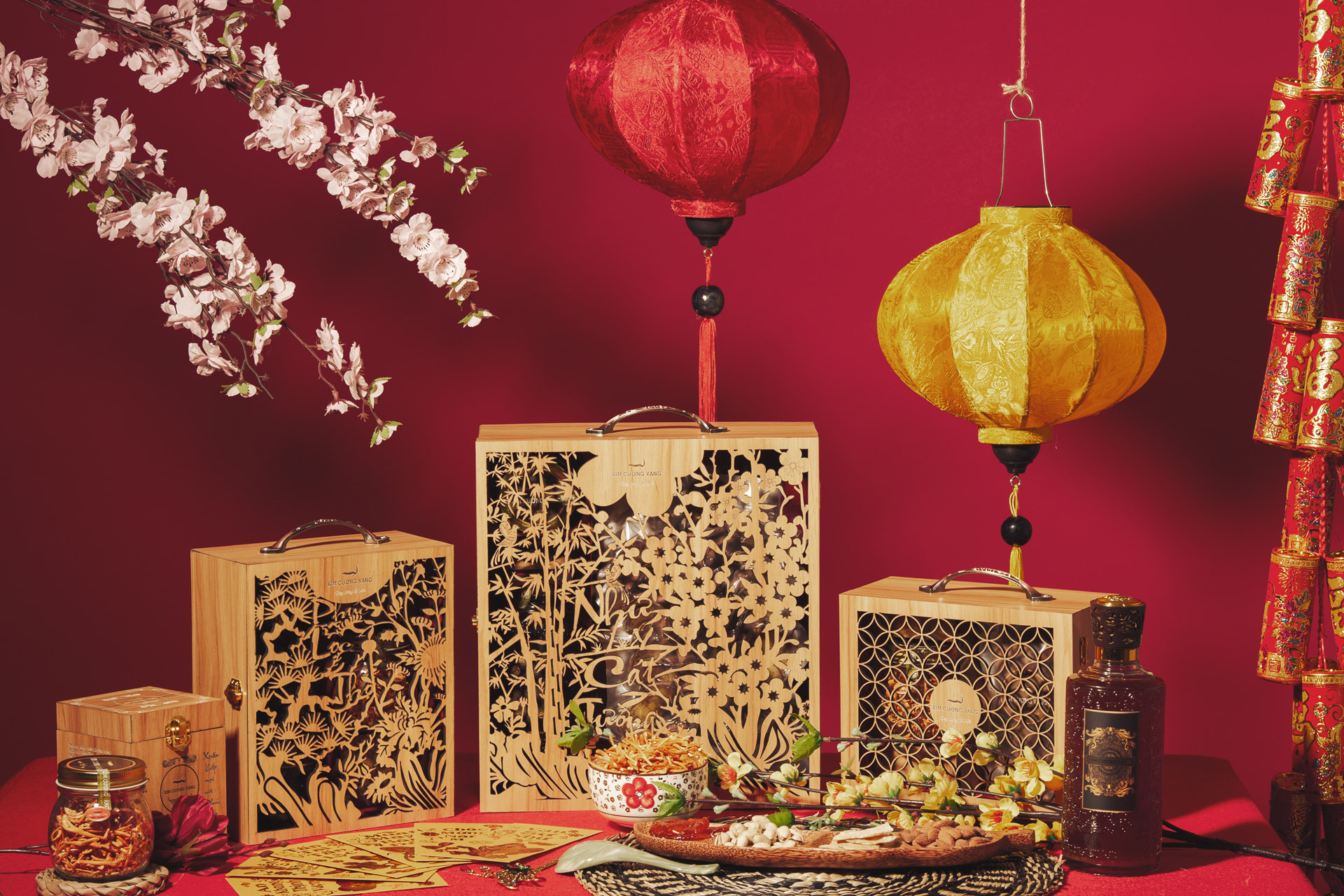 Quà tặng tết 2020, quà tặng cao cấp kim cương vàng